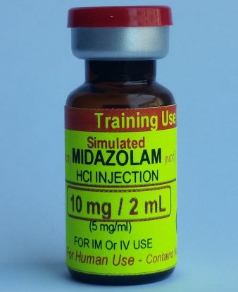 Simulated Midazolam HCl 5 mg/ mL, 2 mL vial(10 vials/unit)